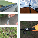Maxbell Maxbell Portable Car Side Tent Sun Canopy Rainproof Sunshade for Camping beach Black 300x150cm