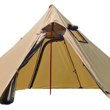 Maxbell Maxbell Hot Tent with Flue Pipe Window Waterproof 4 Season for Bushcraft Brown