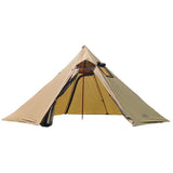 Maxbell Maxbell Hot Tent with Flue Pipe Window Waterproof 4 Season for Bushcraft Brown