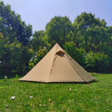 Maxbell Maxbell Hot Tent with Flue Pipe Window Waterproof 4 Season for Bushcraft Brown