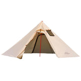 Maxbell Maxbell Hot Tent with Flue Pipe Window Waterproof 4 Season for Bushcraft Khaki