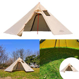 Maxbell Maxbell Hot Tent with Flue Pipe Window Waterproof 4 Season for Bushcraft Khaki