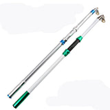 Maxbell Maxbell Portable Fishing Rod Ultralight Fiberglass Telescopic Pole 3.6M White