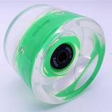 Maxbell Maxbell 70mm Skateboard Wheels Longboard LED for Street Skating Green Black