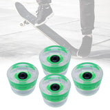 Maxbell Maxbell 70mm Skateboard Wheels Longboard LED for Street Skating Green Black