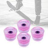 Maxbell Maxbell 70mm Skateboard Wheels Longboard LED for Street Skating Pink Purple