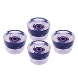 Maxbell Maxbell 70mm Skateboard Wheels Longboard LED for Street Skating Black Purple