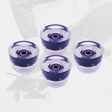 Maxbell Maxbell 70mm Skateboard Wheels Longboard LED for Street Skating Black Purple