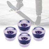 Maxbell Maxbell 70mm Skateboard Wheels Longboard LED for Street Skating Black Purple