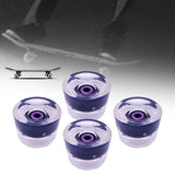 Maxbell Maxbell 70mm Skateboard Wheels Longboard LED for Street Skating Black Purple