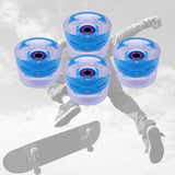 Maxbell Maxbell 70mm Skateboard Wheels Longboard LED for Street Skating Light Blue Purple