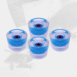 Maxbell Maxbell 70mm Skateboard Wheels Longboard LED for Street Skating Light Blue Purple