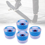 Maxbell Maxbell 70mm Skateboard Wheels Longboard LED for Street Skating Light Blue Purple