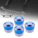 Maxbell Maxbell 70mm Skateboard Wheels Longboard LED for Street Skating Light Blue Purple