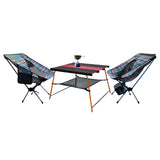 Maxbell Maxbell Outdoor Folding Table Aluminum Collapsible for Travel Hiking Black Red