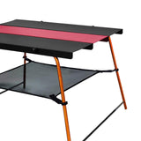 Maxbell Maxbell Outdoor Folding Table Aluminum Collapsible for Travel Hiking Black Red