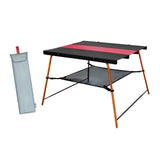 Maxbell Maxbell Outdoor Folding Table Aluminum Collapsible for Travel Hiking Black Red