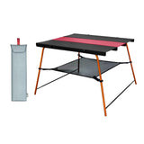 Maxbell Maxbell Outdoor Folding Table Aluminum Collapsible for Travel Hiking Black Red