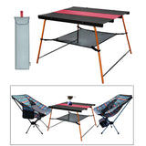 Maxbell Maxbell Outdoor Folding Table Aluminum Collapsible for Travel Hiking Black Red
