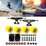 Maxbell Maxbell Solid Skateboard Truck 5'' Wheel Wrench Repairing tools Spacer yellow