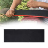 Maxbell 83x26cm Safety Skateboard Sandpaper Thicken PVC Black for Wheelchair black