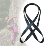 Maxbell Maxbell 18mm Climbing Sling Runner for Downhill Hammock Rock Climbing 130cm Black