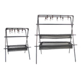 Maxbell Maxbell Folding Camping Hanging Rack Aluminum Alloy Tools for Cooking Three layers