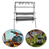 Maxbell Folding Camping Hanging Rack Aluminum Alloy Tools for Cooking Three layers - Aladdin Shoppers