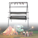 Maxbell Folding Camping Hanging Rack Aluminum Alloy Tools for Cooking Three layers - Aladdin Shoppers