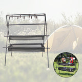 Maxbell Folding Camping Hanging Rack Aluminum Alloy Tools for Cooking Three layers - Aladdin Shoppers