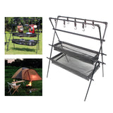 Maxbell Folding Camping Hanging Rack Aluminum Alloy Tools for Cooking Three layers - Aladdin Shoppers