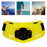 Maxbell Fishing Waist Rod Holder ABS Plastic Seawater Tackle Padded Yellow and Black - Aladdin Shoppers