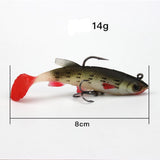 Maxbell 5Pcs Fishing Lures Surface Topwater Bait Soft Baits for Freshwater Bass - Aladdin Shoppers