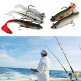 Maxbell 5Pcs Fishing Lures Surface Topwater Bait Soft Baits for Freshwater Bass - Aladdin Shoppers