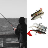 Maxbell 5Pcs Fishing Lures Surface Topwater Bait Soft Baits for Freshwater Bass - Aladdin Shoppers