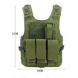 Maxbell Tactical Vest Plate Carrier Assault Gear Jacket for Men Women Outdoor Army Green - Aladdin Shoppers