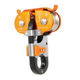 Maxbell 22KN Zip Line Cable Trolley Fast Speed Dual Pulley Rigging System Orange - Aladdin Shoppers