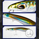 Maxbell Minnow Fishing Bait Hard Lures Crankbait Bass Tackle Wobbler 003 115mm15.2g - Aladdin Shoppers