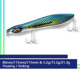 Maxbell Minnow Fishing Bait Hard Lures Crankbait Bass Tackle Wobbler 003 115mm15.2g - Aladdin Shoppers