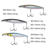 Maxbell Sea Fishing Lure Popper Crankbait Tackle Minnow Life-Like Swimbait 002 90mm - Aladdin Shoppers