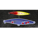 Maxbell Sea Fishing Lure Popper Crankbait Tackle Minnow Life-Like Swimbait 004 90mm - Aladdin Shoppers