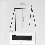 Maxbell Portable Camping Hanging Rack with Storage Pouch for Backyard Garden Camping Small - Aladdin Shoppers