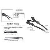 Maxbell Tactical Safety Lanyard Durable Protection Equipment for Camping Sports black - Aladdin Shoppers