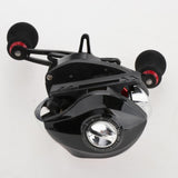 Maxbell Maxbell Baitcasting Fishing Reel 7.3:1 High Gear Ratio RH or LH Saltwater Baitcaster Black Left