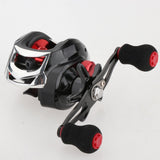 Maxbell Maxbell Baitcasting Fishing Reel 7.3:1 High Gear Ratio RH or LH Saltwater Baitcaster Black Left