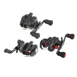 Maxbell Maxbell Baitcasting Fishing Reel 7.3:1 High Gear Ratio RH or LH Saltwater Baitcaster Black Left