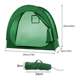 Maxbell Maxbell Shed Bike Cave Tidy Tent Bicycle Storage Cover Outdoor Shelter Travel Green