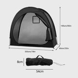 Maxbell Maxbell Shed Bike Cave Tidy Tent Bicycle Storage Cover Outdoor Shelter Travel Black
