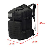 Maxbell 45L Tactical Waterproof Hunting Camping Travel Hiking Backpack Black - Aladdin Shoppers