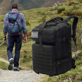Maxbell 45L Tactical Waterproof Hunting Camping Travel Hiking Backpack Black - Aladdin Shoppers